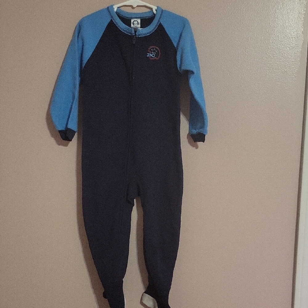 Gerber Navy and Light Blue Kids Footie